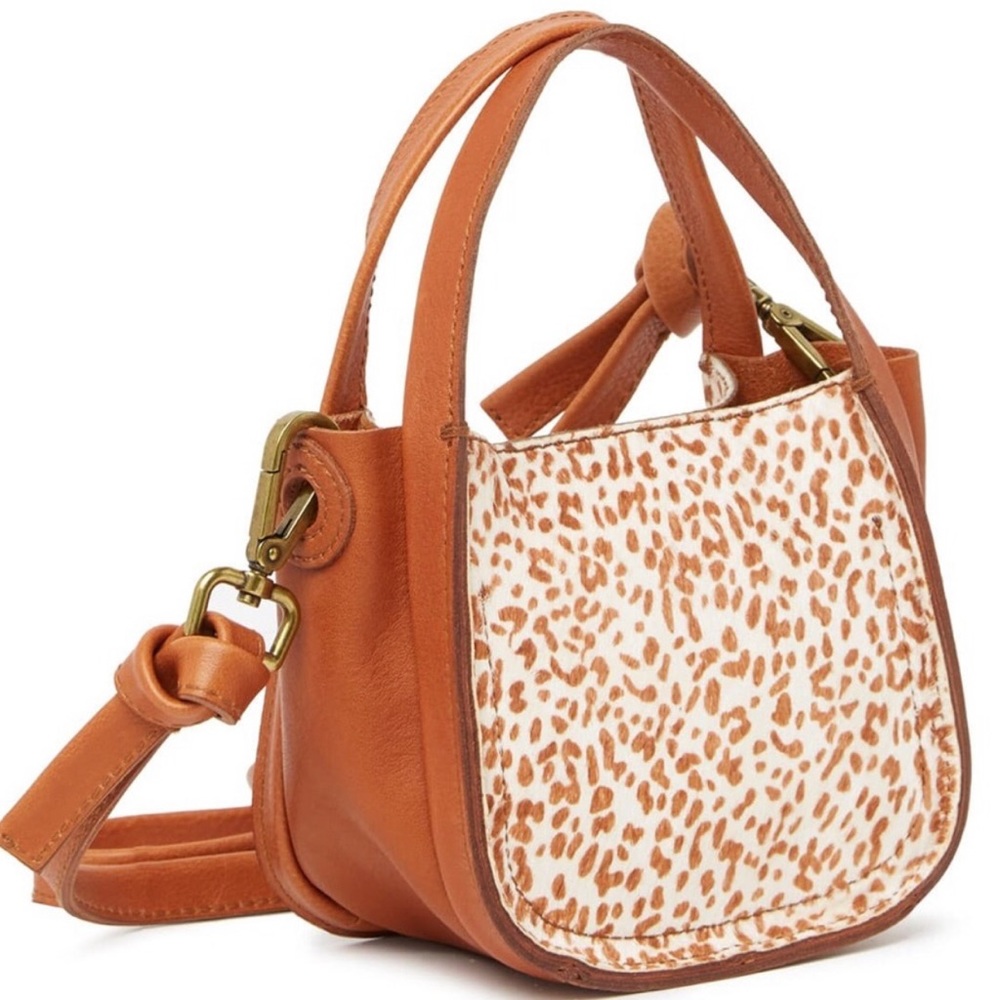 Madewell Micro Sydney Cheetah Leopard Print Crossbody